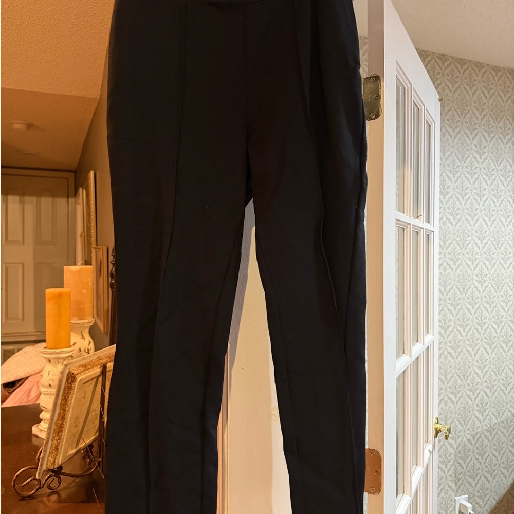Black Women's Tailored Ponte Knit Pants